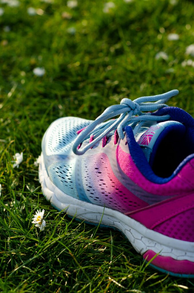 Three types of running shoes comparison: motion control, neutral, and minimalist