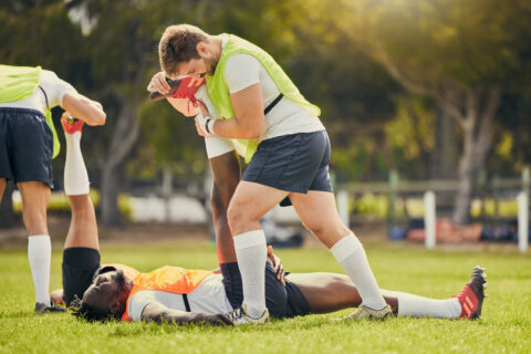 rugby sports men training and stretching outdoor utc